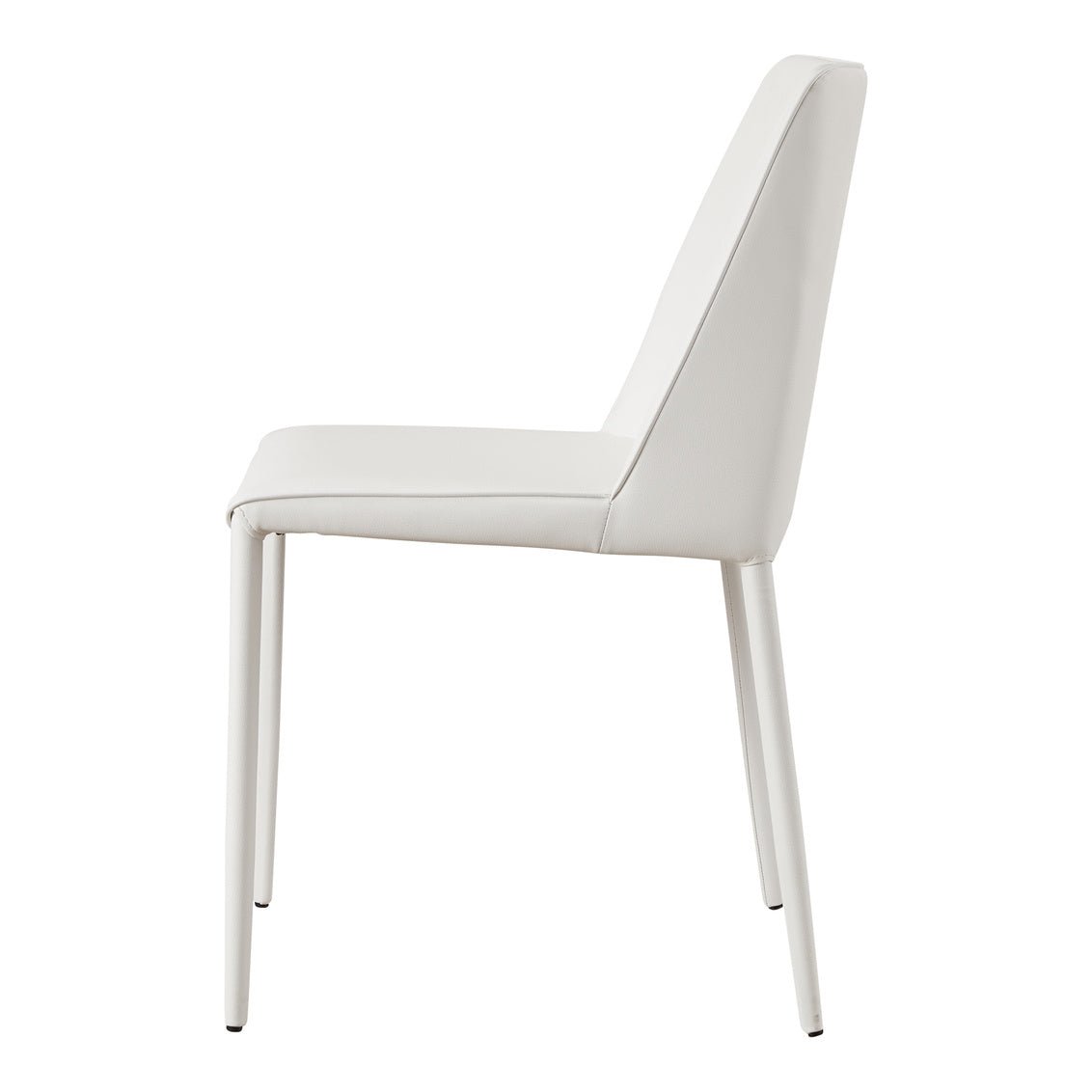 Nora Dining Chair White Vegan Leather-M2 Dining Chairs| Moe's Home