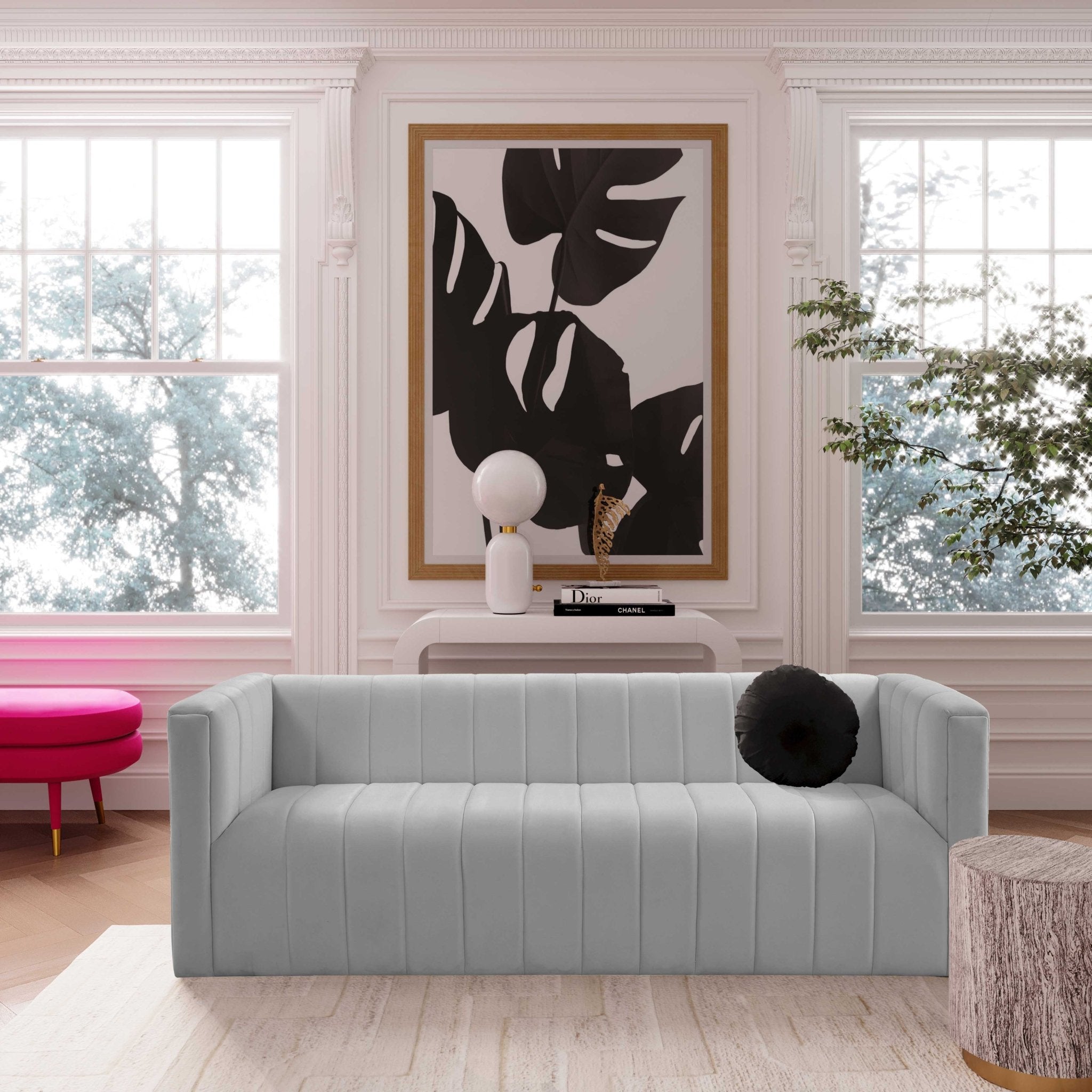 Norah Cognac Velvet Sofa Sofas & Loveseats| TOV