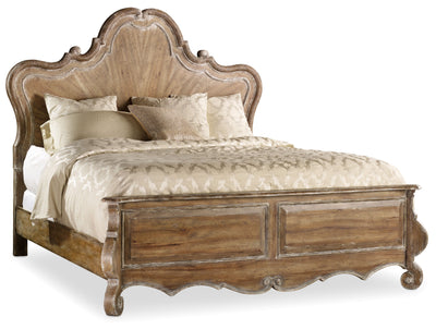6/0 Wood Panel Bed - Al Rugaib Furniture (4688753393760)
