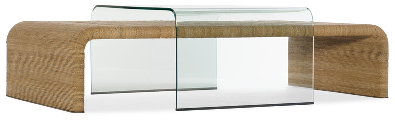 Rope and Glass Cocktail Table - Al Rugaib Furniture (4688745168992)