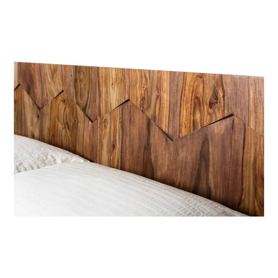 O2 Bed Queen Brown Beds| Moe's Home