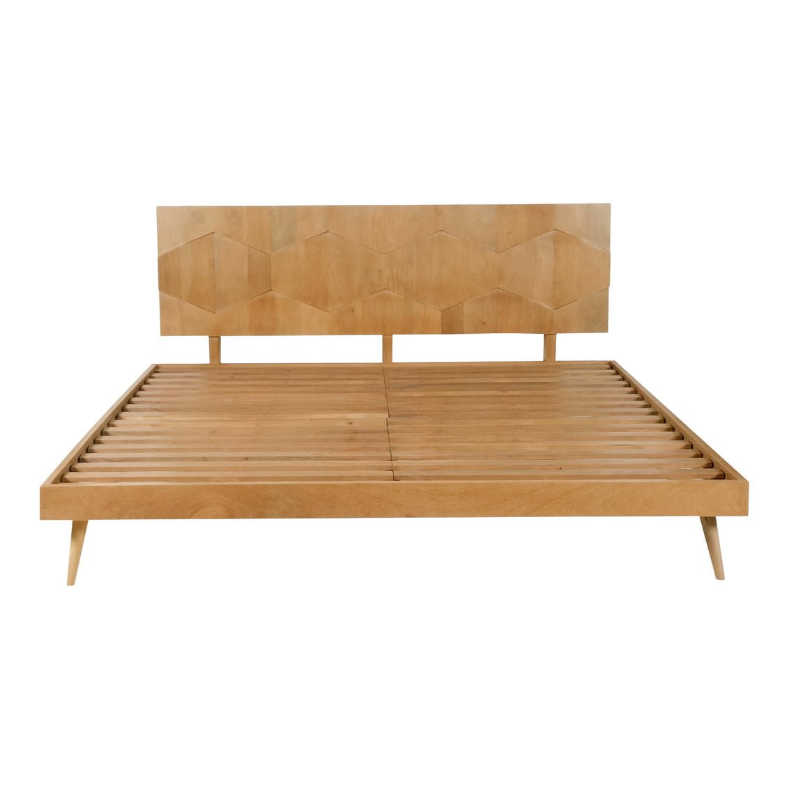 O2 King Bed Light Golden Beds| Moe's Home
