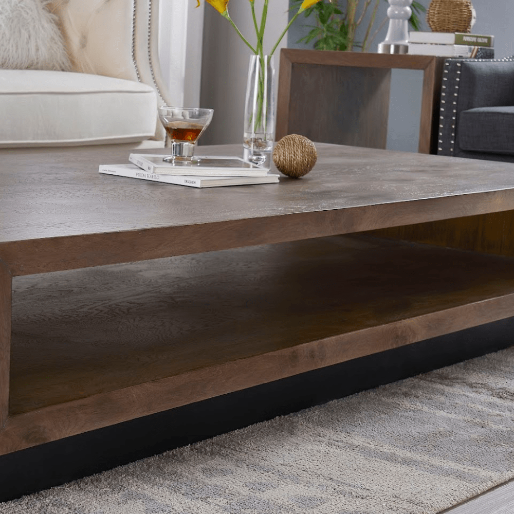 Oak Wood Coffee TABLE Coffee Tables| Crestview