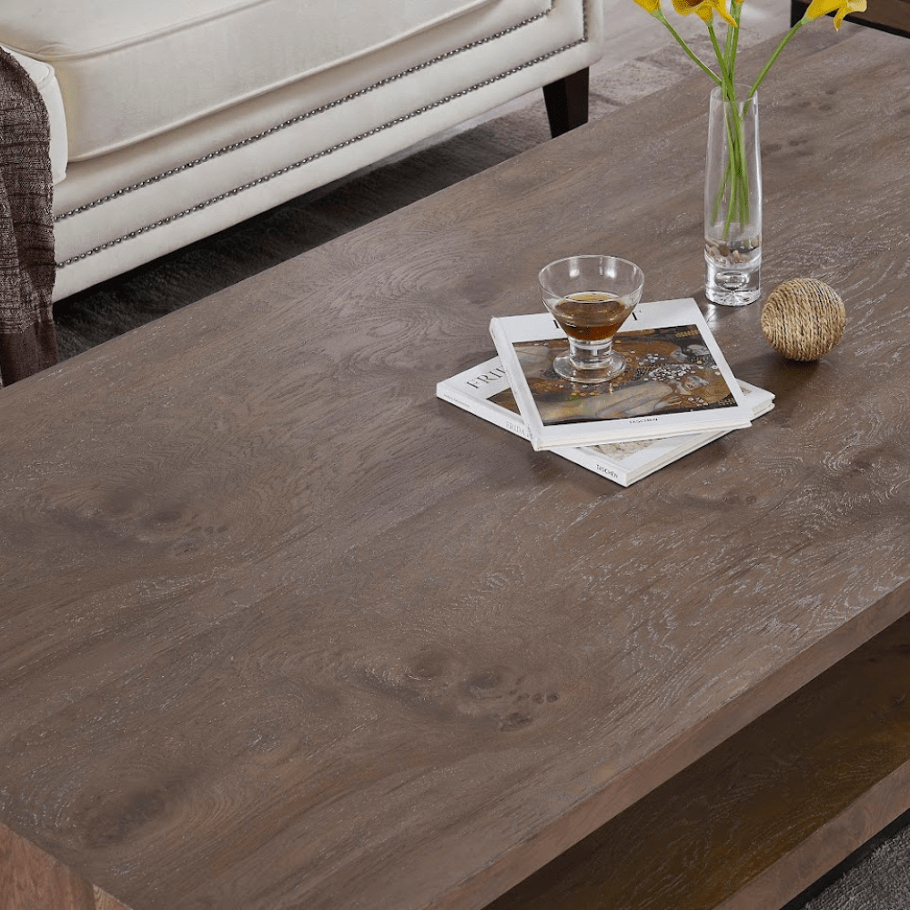 Oak Wood Coffee TABLE Coffee Tables| Crestview