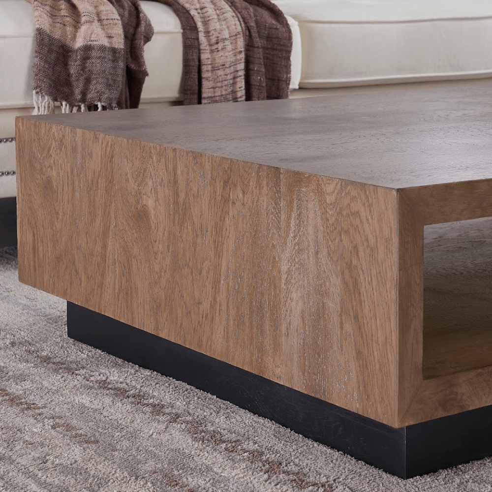 Oak Wood Coffee TABLE Coffee Tables| Crestview