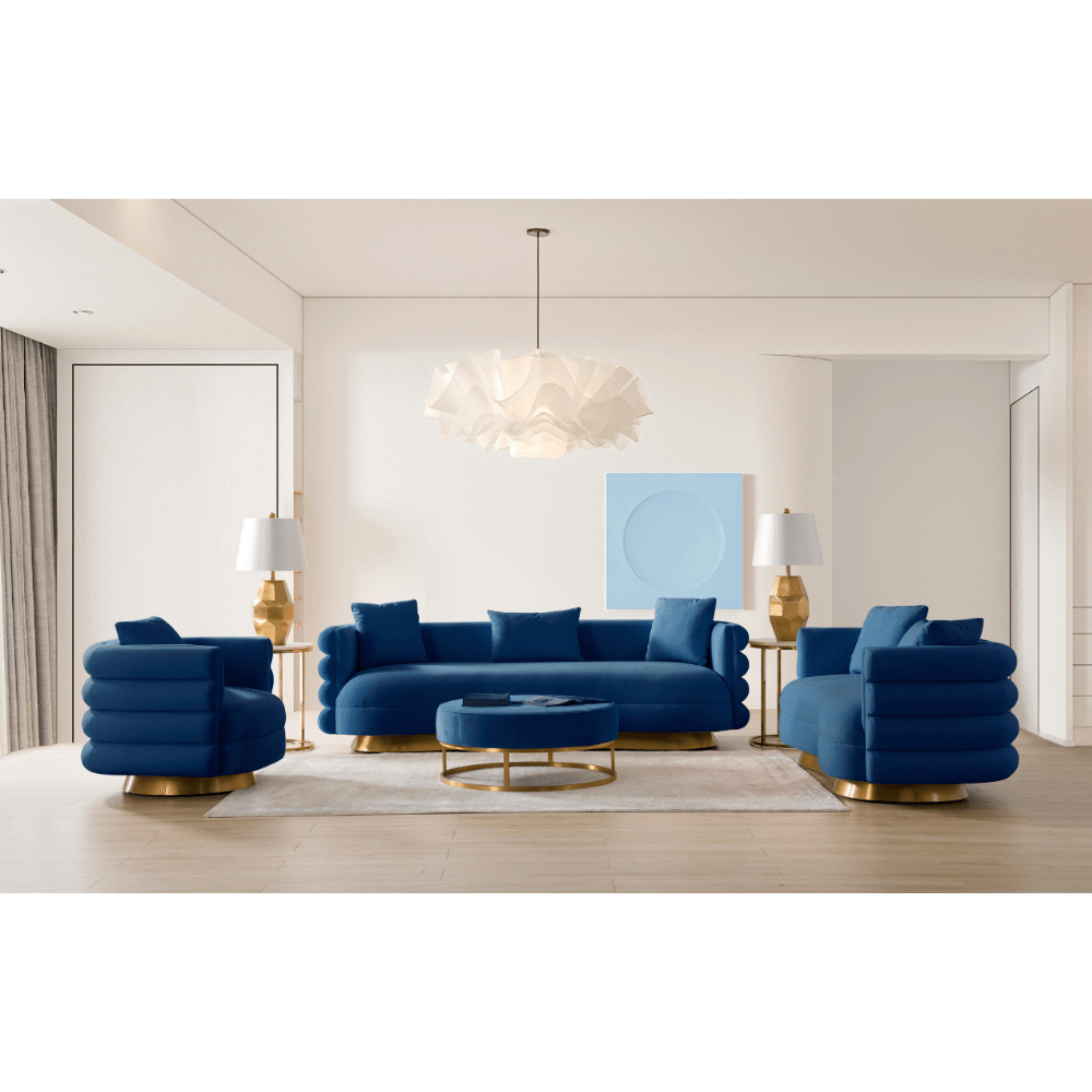 Oro Blue Living Room Set Living Room Sets| Roots Furniture