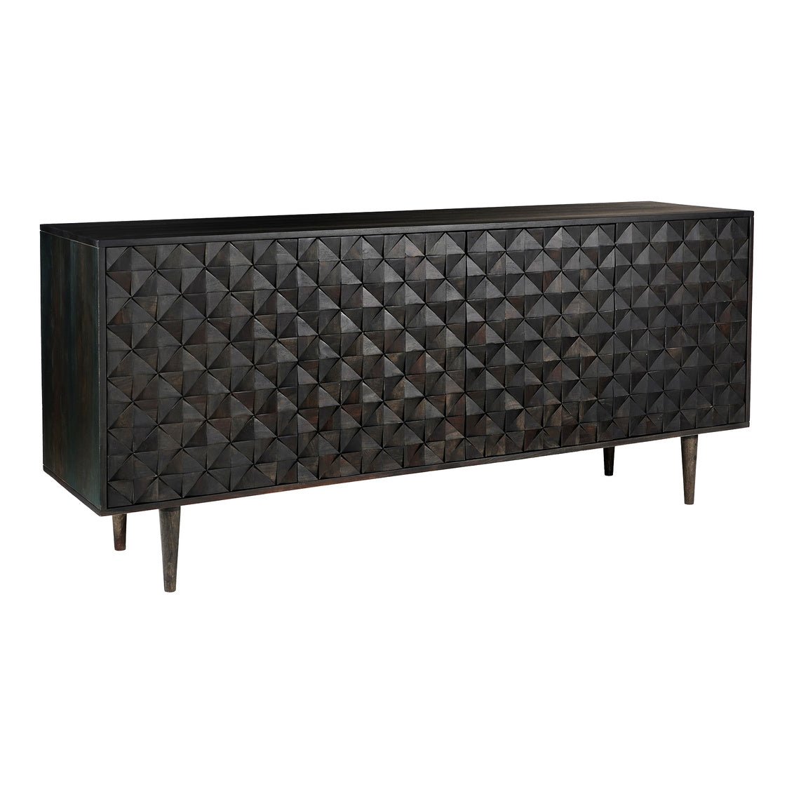 Pablo 4 Door Sideboard Black Consoles & Sideboards| Moe's Home
