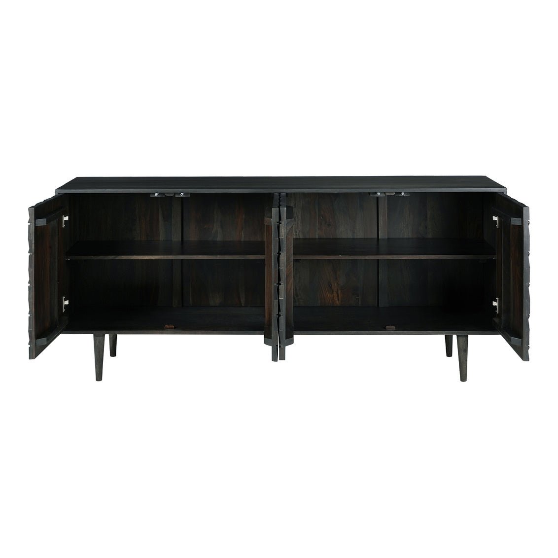 Pablo 4 Door Sideboard Black Consoles & Sideboards| Moe's Home