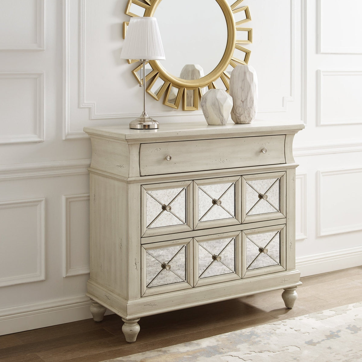 Painted Three Drawer Chest Cabinets & Chests| Hooker