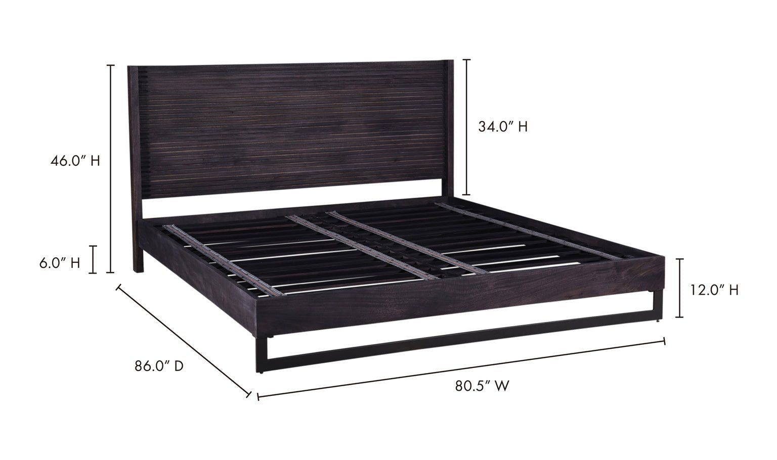 Paloma King Bed Beds| Moe's Home