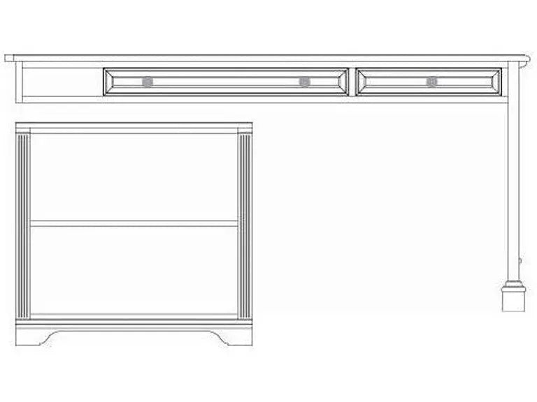 Peninsula Desk Office Desks| Hooker