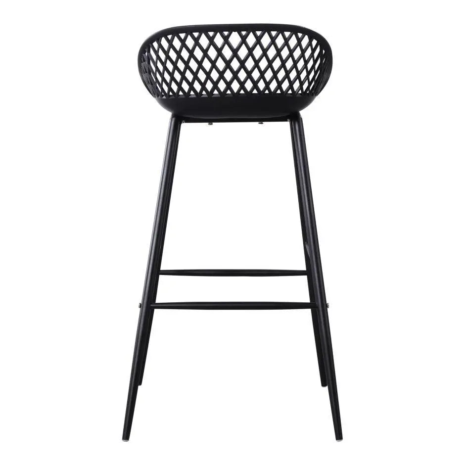 Piazza Outdoor Barstool Black-M2 Outdoor Living| Moe's Home