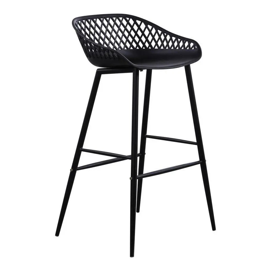 Piazza Outdoor Barstool Black-M2 Outdoor Living| Moe's Home
