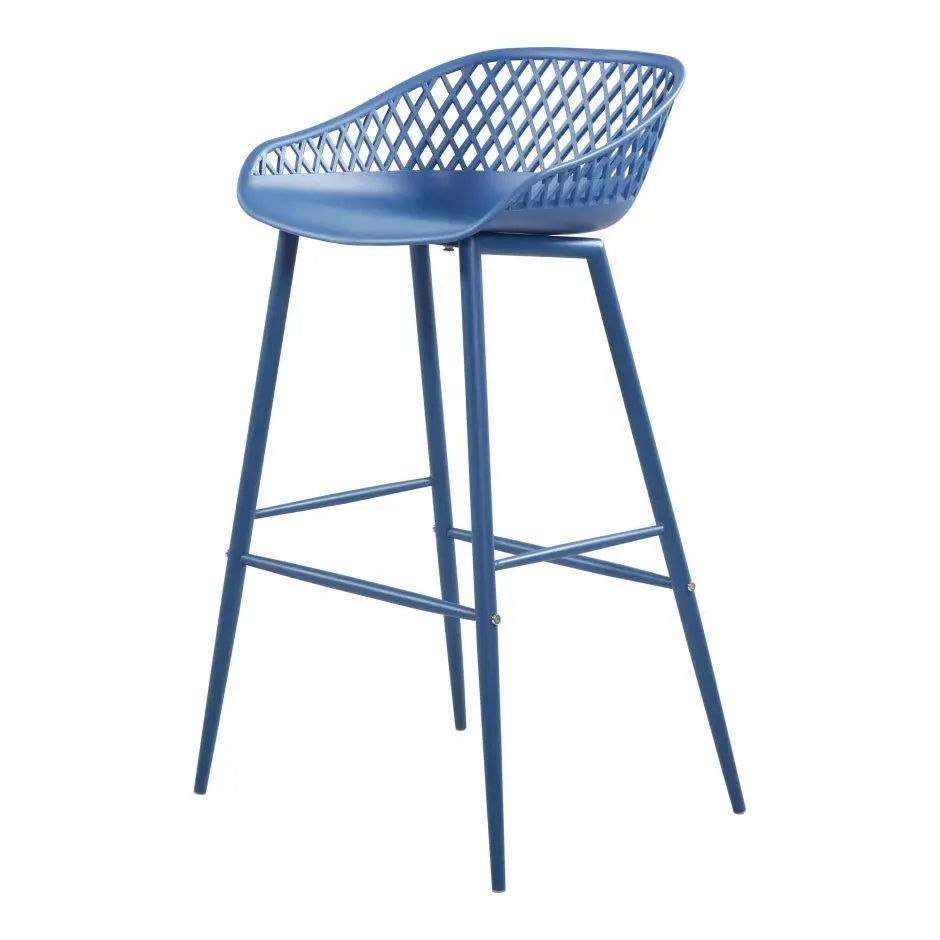 Piazza Outdoor Barstool Blue-M2 Outdoor Living| Moe's Home