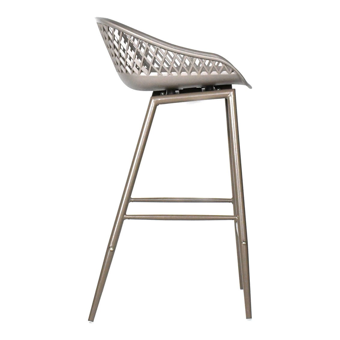 Piazza Outdoor Counter Stool Grey-M2 Outdoor Living| Moe's Home