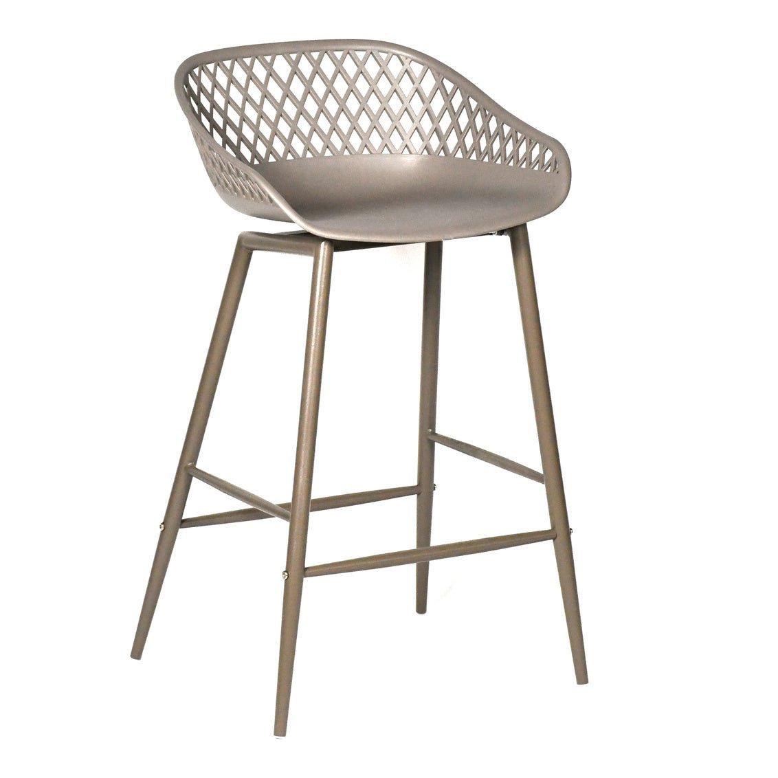 Piazza Outdoor Counter Stool Grey-M2 Outdoor Living| Moe's Home