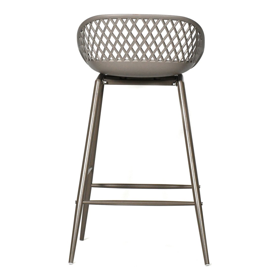 Piazza Outdoor Counter Stool Grey-M2 Outdoor Living| Moe's Home