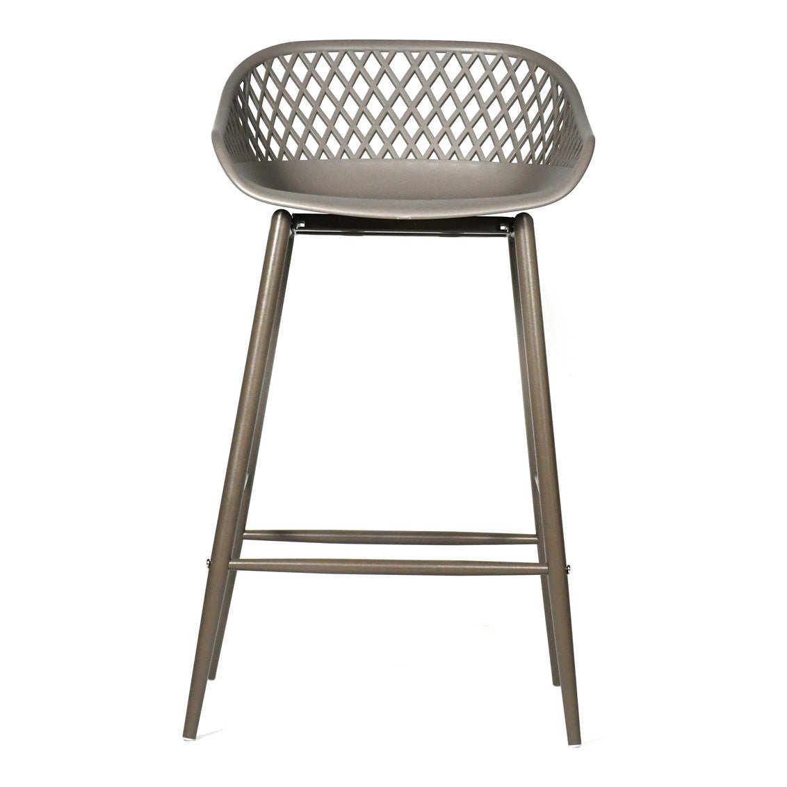 Piazza Outdoor Counter Stool Grey-M2 Outdoor Living| Moe's Home
