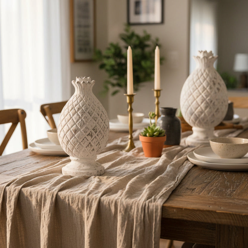 Pineapple Finials Set of 2 Table Decors| Crestview