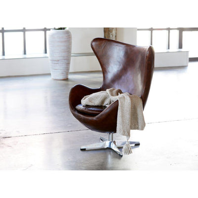 St Anne Swivel Club Chair Brown - Al Rugaib Furniture (4583169622112)