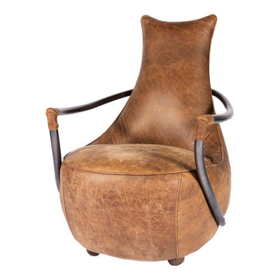 Carlisle Club Chair Light Brown - Al Rugaib Furniture (4583150256224)