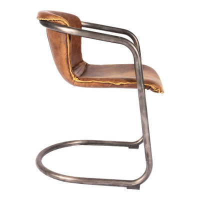 Benedict Dining Chair Light Brown-M2 - Al Rugaib Furniture (4583152549984)