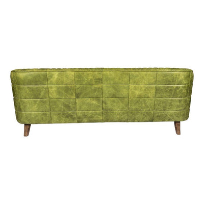 Magdelan Tufted Leather Sofa Emerald - Al Rugaib Furniture (4583157629024)