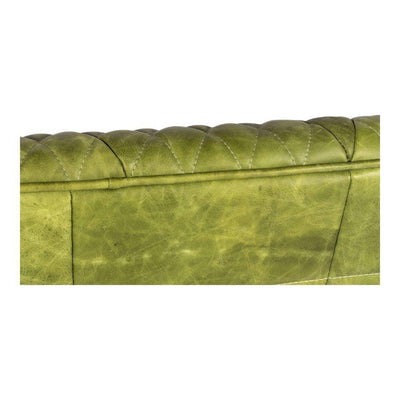 Magdelan Tufted Leather Sofa Emerald - Al Rugaib Furniture (4583157629024)
