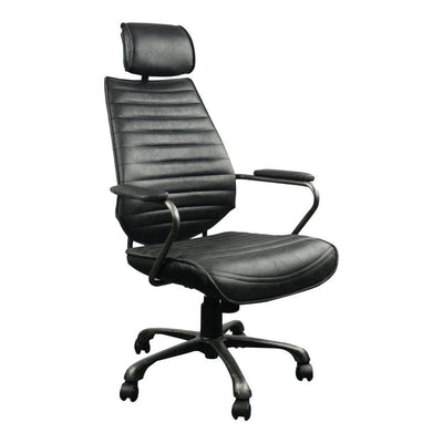 Executive Swivel Office Chair Black - Al Rugaib Furniture (4583170572384)