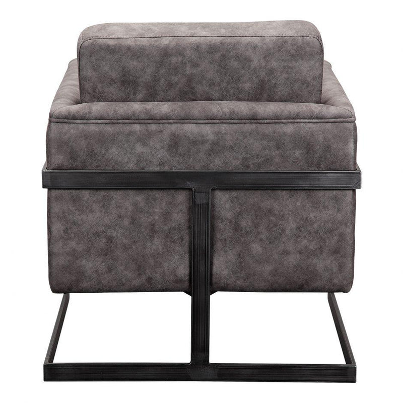Luxley Club Chair Grey Velvet - Al Rugaib Furniture (4583197671520)