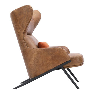Amos Leather Accent Chair - Al Rugaib Furniture (4583207665760)