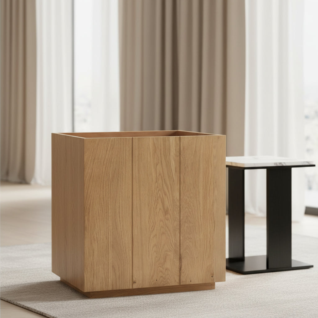 Plank Nightstand Natural Nightstands| Moe's Home