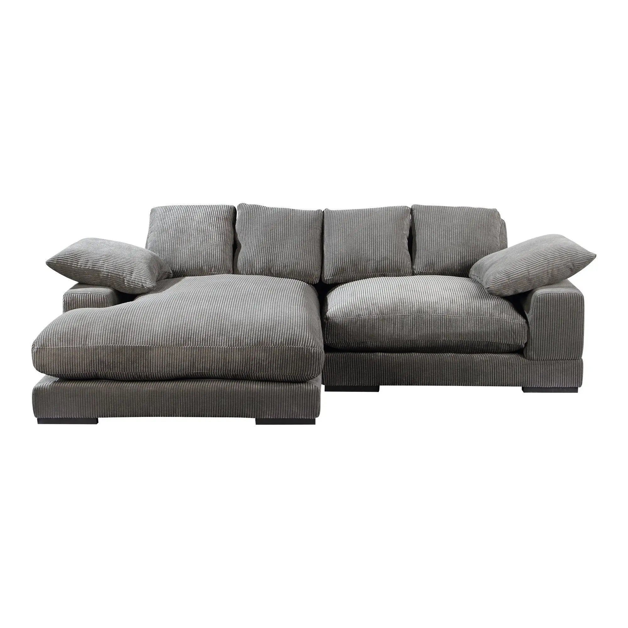 Plunge Sectional Charcoal Sectionals| Moe's Home