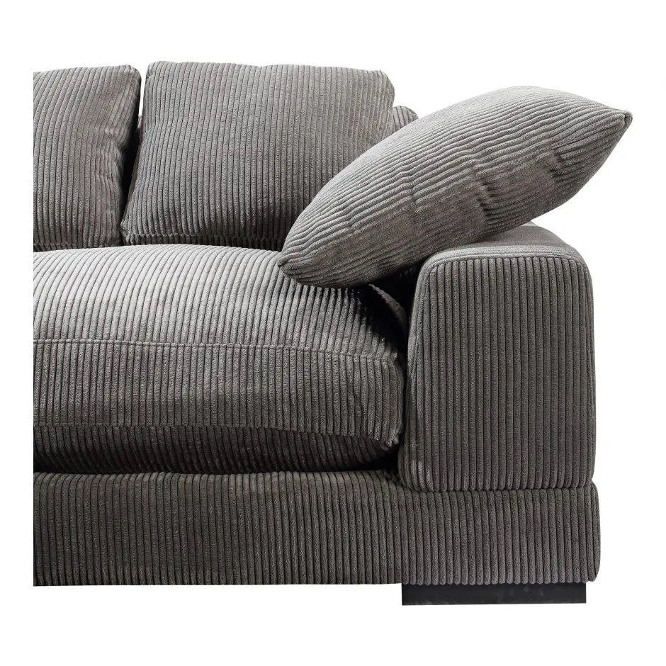 Plunge Sectional Charcoal Sectionals| Moe's Home