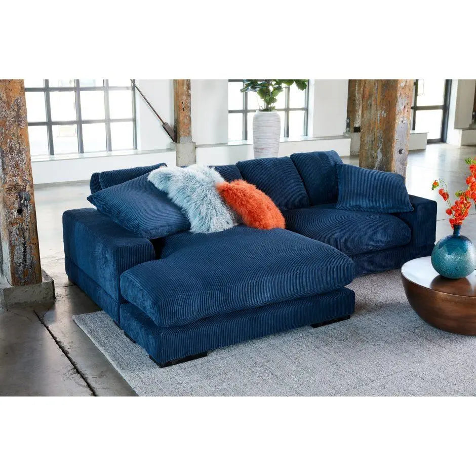 Plunge Sectional Navy Sectionals| Moe's Home