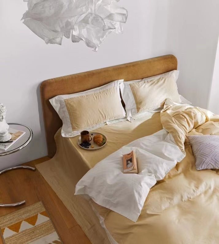 Printed Fabric Yellow Bedding Set-KING Coverlet Sets| Roots Furniture