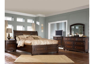 Porter Queen Sliegh Bed Bedroom set (6558266687584)