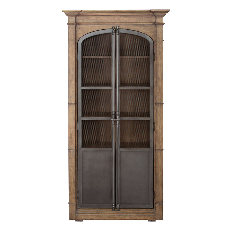 Metal Door Lt  Oak Display Cabinet (6629777244256)