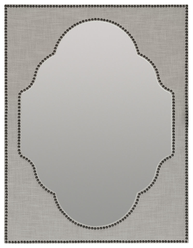 Nourmand Linen Wrapped Mirror - Al Rugaib Furniture (4688708075616)