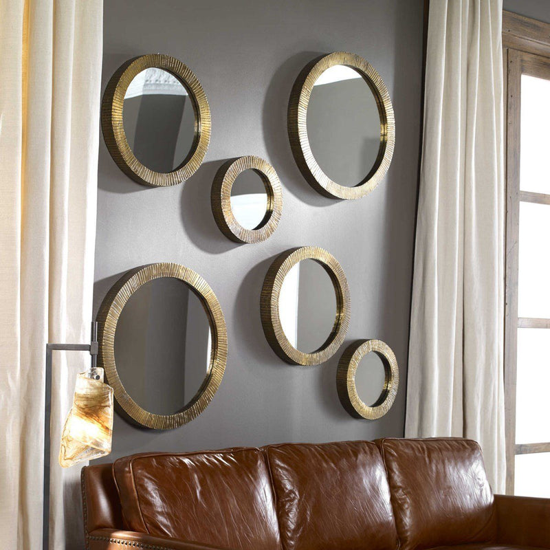 Novara Round Mirrors, S/3 - Al Rugaib Furniture (4494680129632)