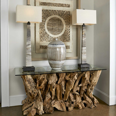 Teak Root Console Table, 2 Cartons (6602214768736)