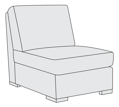 Bernhardt Germain Armless Chair (6624857915488)