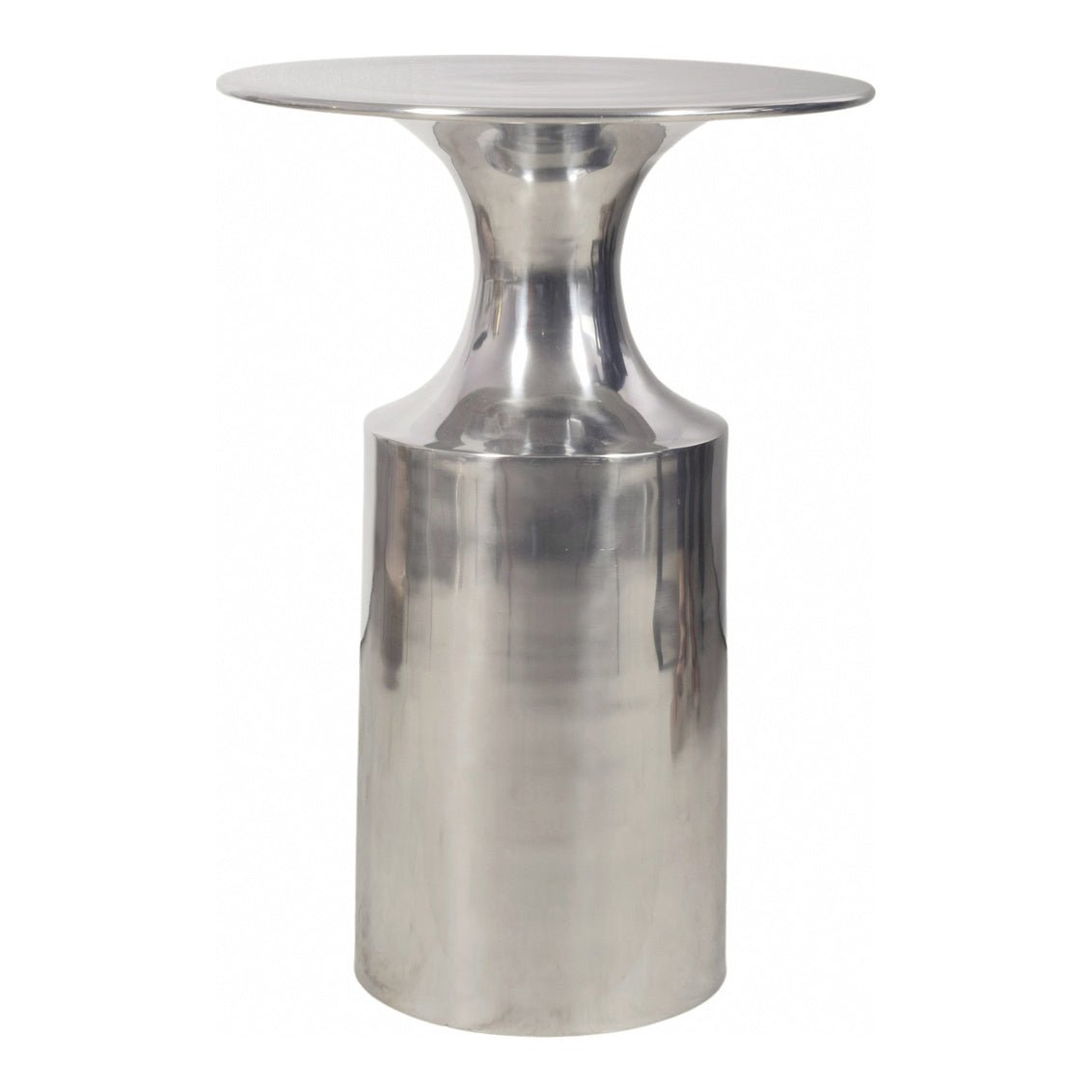 Rassa Polished Silver Accent Table Accent & End Tables| Moe's Home