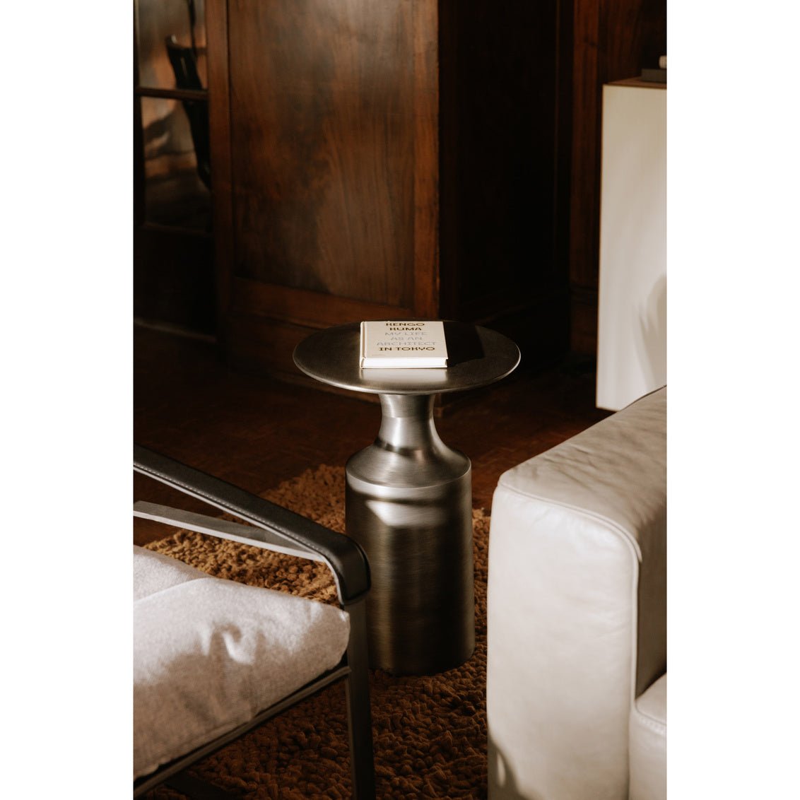Rassa Polished Zinc Accent Table Accent & End Tables| Moe's Home