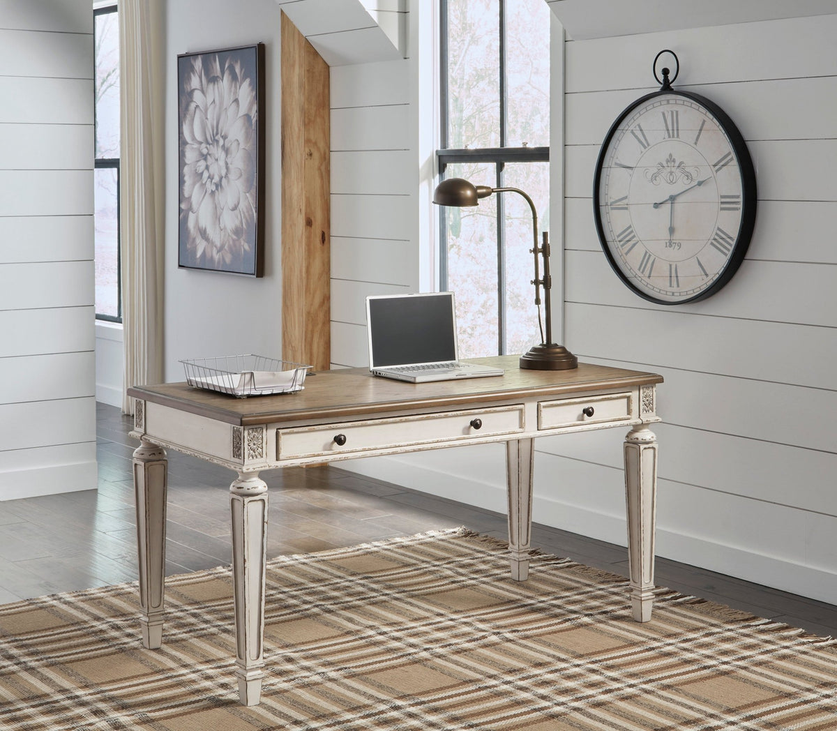 Realyn 60" Home Office Desk Office Desks| Ashley Homestore