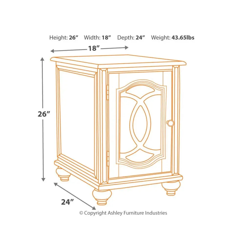 Realyn Chairside End Table Accent & End Tables| Ashley Homestore