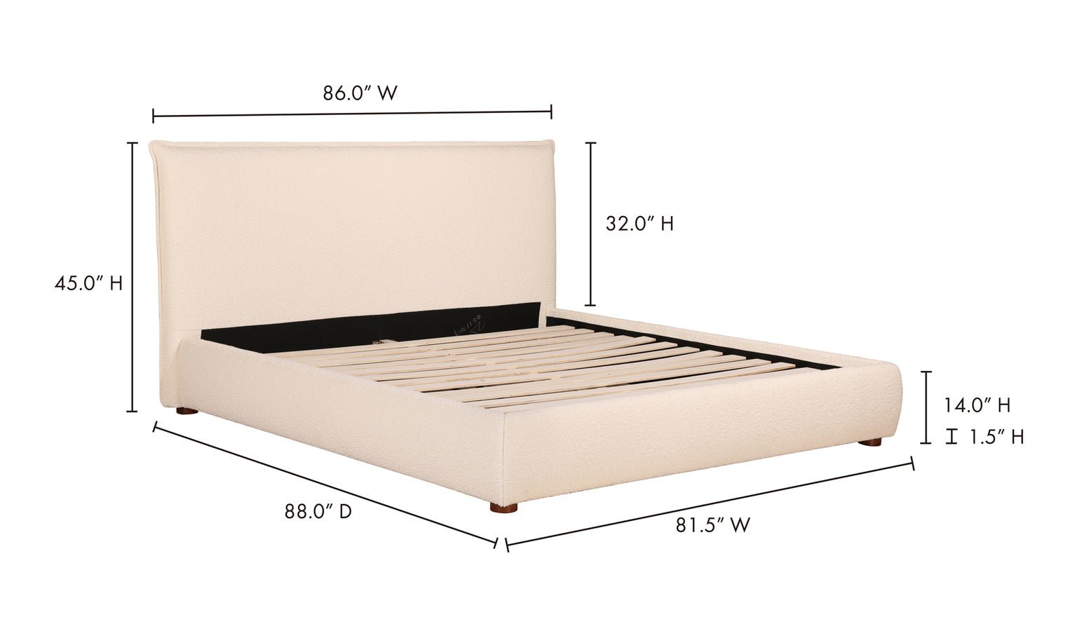 Recharge King Bed Beds| Moe's Home