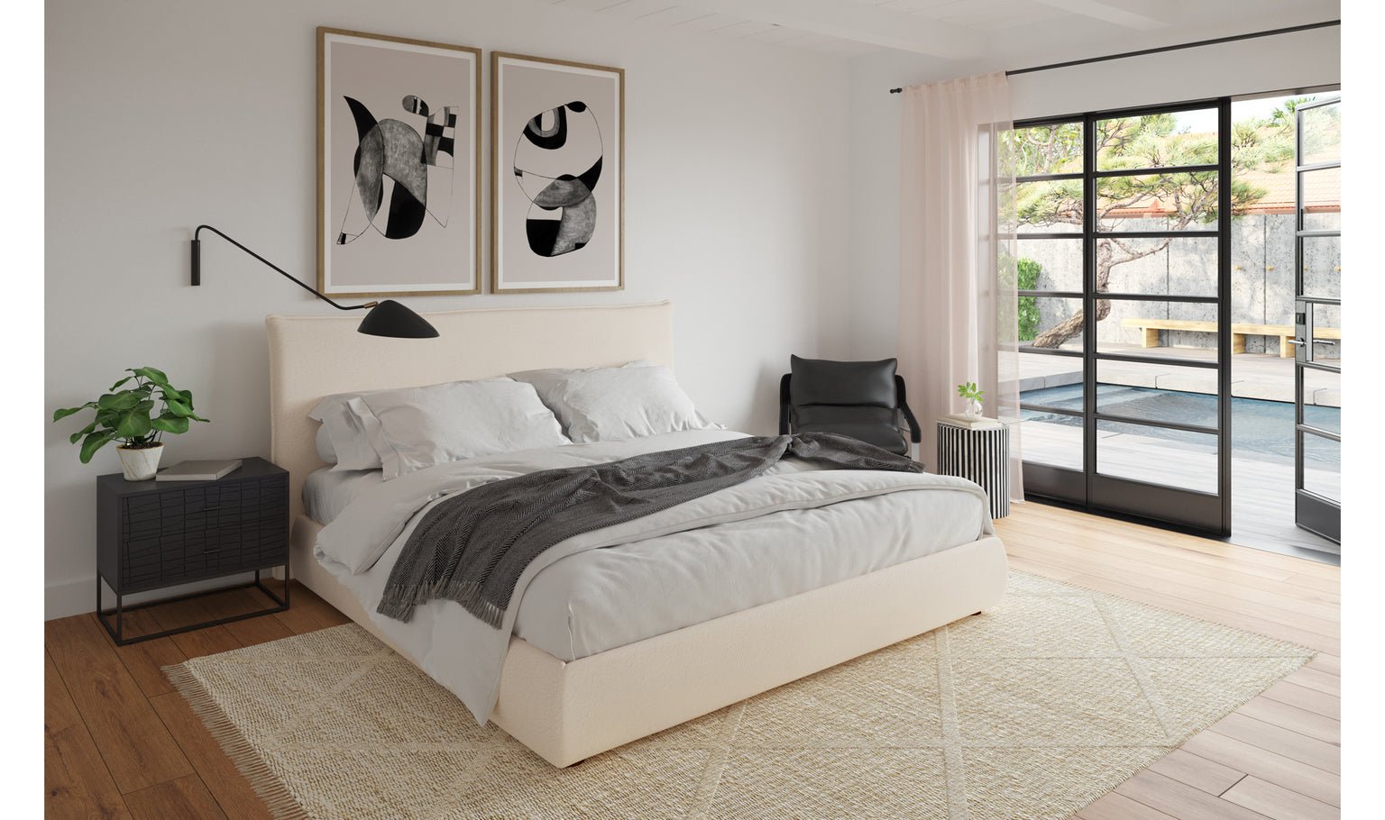 Recharge King Bed Beds| Moe's Home