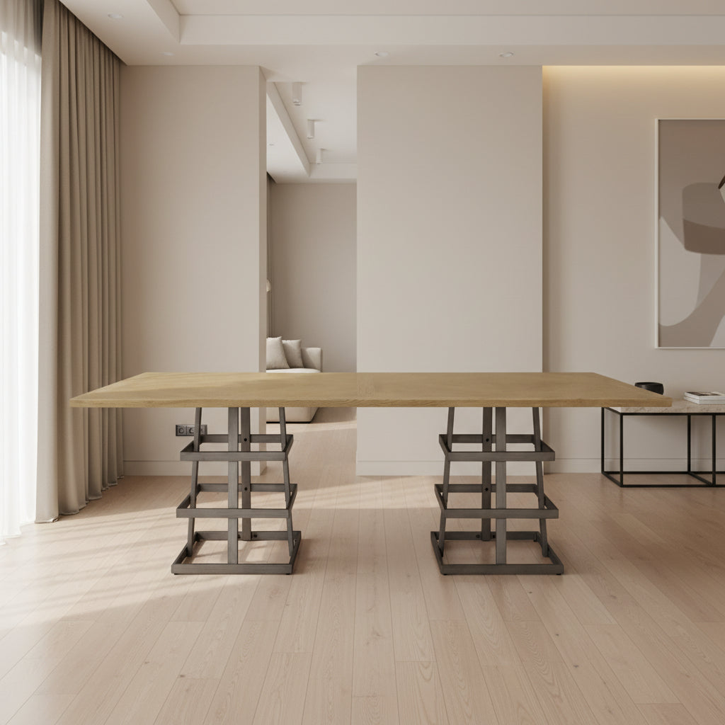 Rectangular Metal Strap Dining Table Dining Tables| Hooker
