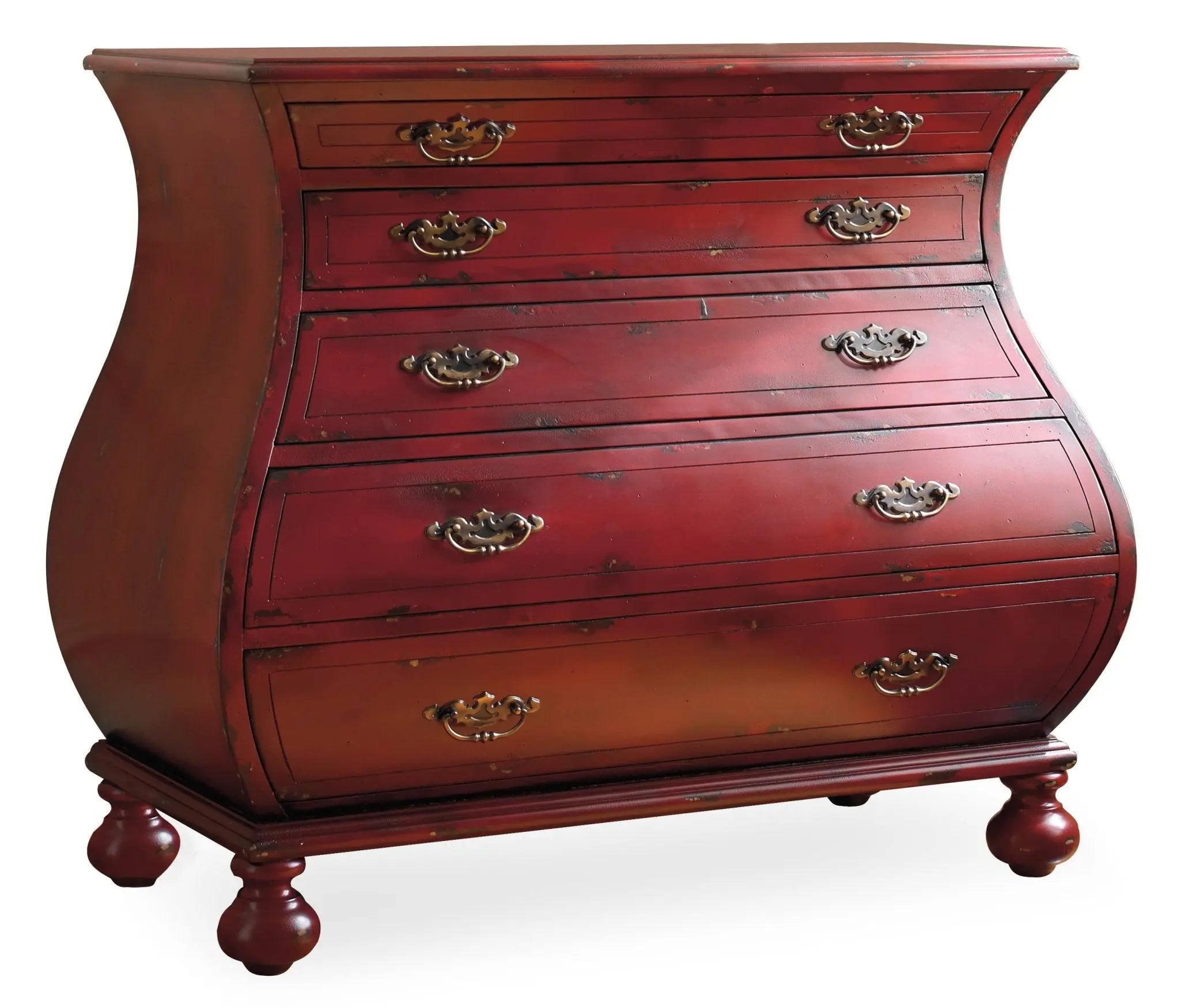 Red Bombe Chest Cabinets & Chests| Hooker